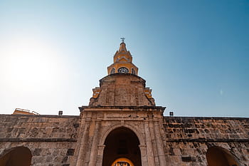 cartagena, Kolumbie, karibský, město, španělština, architektura, městský, latinský, malované, budova, ulice
