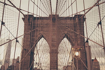 brooklyn, architektura, New York, město, městský