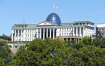 georgia, tbilisi, capital, modern, panorama, places of interest, tourism, palace, dome, architecture, river