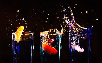 nápoje, večírek, led, koktejl, alkohol, napít se, slavit, alkoholik, koktejly, letní, prost