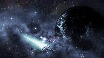 Bilim kurgu, macera, uzay gemisi, fütüristik, ileri, uzay yolculuğu, uzay, fotomontaj, Araştırma, nebula, star