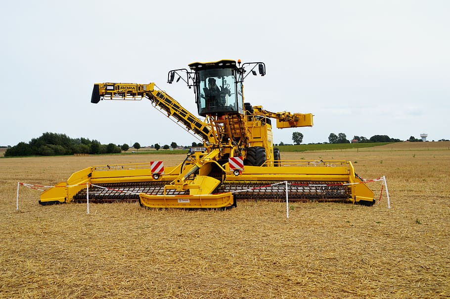 moissonneuse batteuse, agricoltura, veicolo, macchina, azienda agricola, tirare, raccogliere, contadino, operazione, erpice, articolazioni