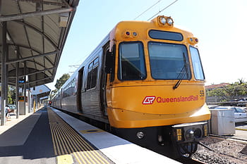 τρένο, ράγα, queensland rail, qr, brisbane, Αυστραλία, είδος στρουθοκαμήλου, ηλεκτρικός, πολλαπλούς, μονάδα, δημόσια συγκοινωνία