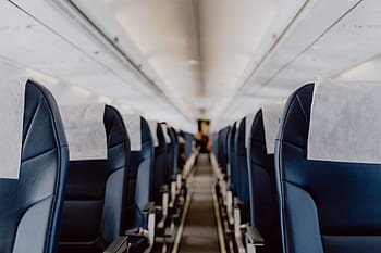 interior, avión de pasajeros, viaje, asiento, avión, vuelo, cabina, transporte, volar
