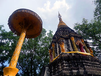 antico, pagoda del tempio buddista chedi, chiang, Mai, Tailandia, pagoda, buddista, buddismo, chedi, storico, tailandese