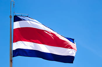 flag, costa rica, symbol, flags, national, central america