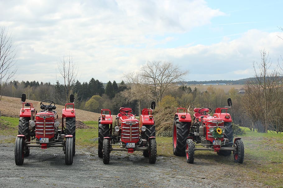 tractor, technology, machine, agriculture, vehicle, machines, sky, field, bulldozer, landtechnik, agricultural machine