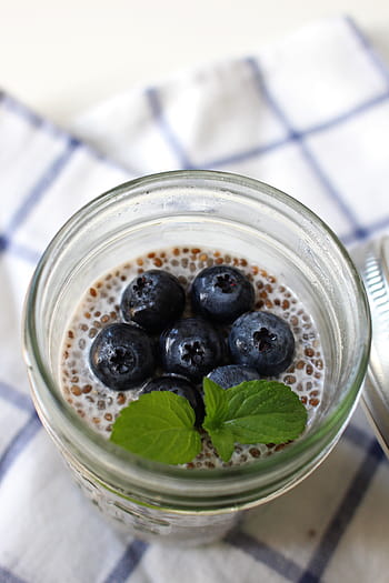chia, Chia semínka, čerstvý, snídaně, jíst, drsný, výživa, zdravý, vegan, jídlo, detox